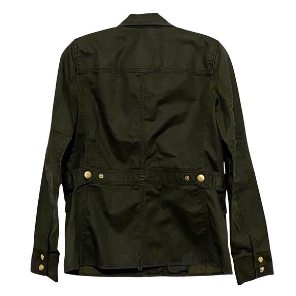 J Crew Relaxed Boyfriend Field Jacket XS Military Army Streetwear Grunge Pockets - Picture 2 of 4